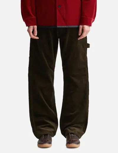 Junya Watanabe Cotton Corduroy Pants In Brown
