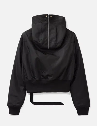 Rick Owens Drkshdw "alice Dropped" Parka In Black