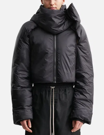 Rick Owens Drkshdw Convertible Jacket In Nylon In Black