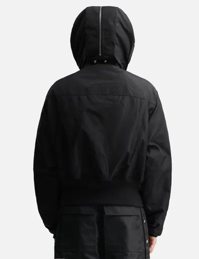 Rick Owens Drkshdw "alice Dropped" Parka In Black
