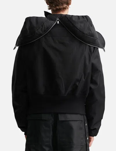 Rick Owens Drkshdw "alice Dropped" Parka In Black
