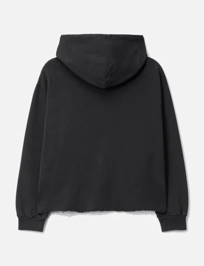 Mm6 Maison Margiela Casual Hoodie Featuring Tape Detail In Black