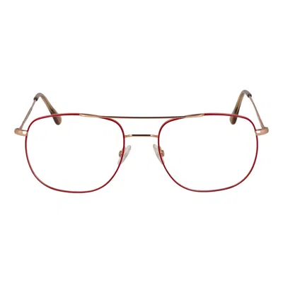 Andy Wolf Red Unisex Optical Frames In Gold