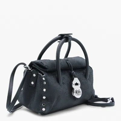 Zanellato Dotta Studded Tote Bag In Black
