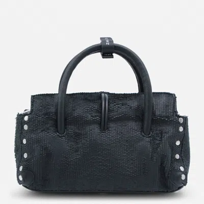 Zanellato Dotta Studded Tote Bag In Black