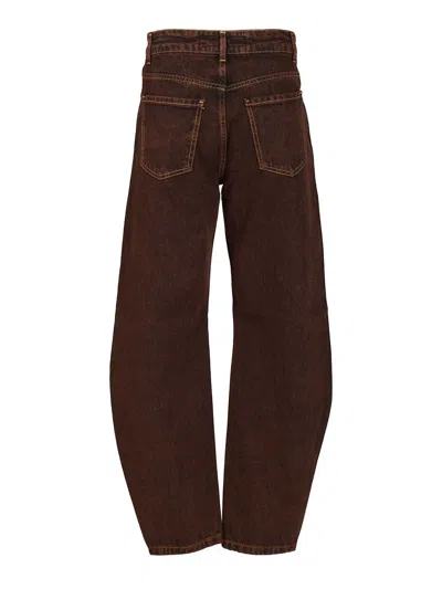Federica Tosi Balloon Jeans Brown In Brown
