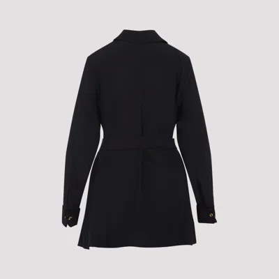 Loewe Waist Tie Long Sleeve Blouse In Black