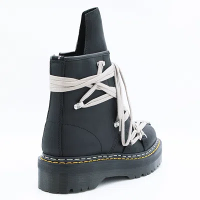 Dr. Martens X Rick Owens 1460 Quad Sole Megalace Combat Boots In Black