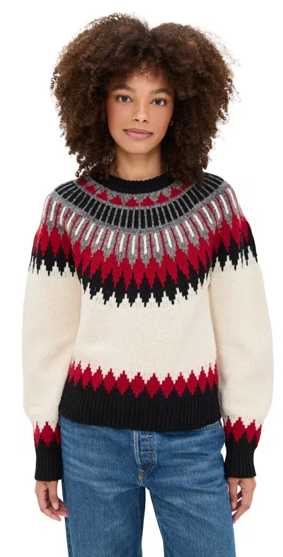 Polo Ralph Lauren Wool-cashmere Fair Isle Sweater In White