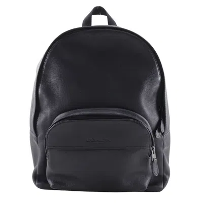 Pre-owned Coach Houston Backpack Leather Black Leather Backpack Bag ()