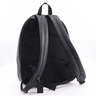 Pre-owned Coach Houston Backpack Leather Black Leather Backpack Bag ()