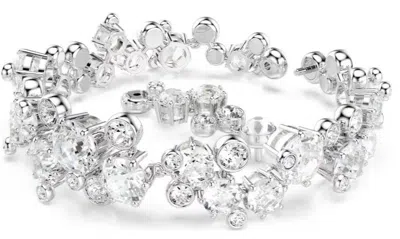 Swarovski Swaroski Constella Rhodium Plated Bracelet In Metallic
