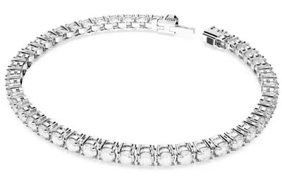 Swarovski Womens Silver Matrix Rhodium-plated And Zirconia Bracelet