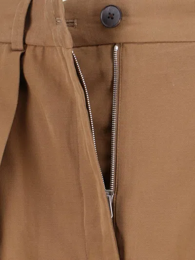 The Row Tailored Trousers With Pleats And Pockets In Nude