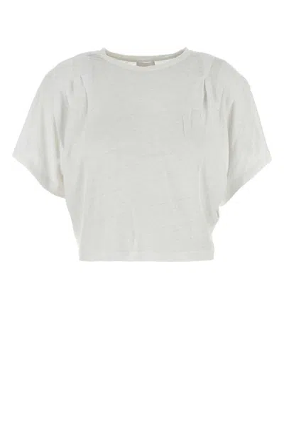 Isabel Marant Étoile White Linen Kyanza T-shirt In White