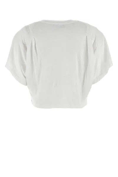 Isabel Marant Étoile White Linen Kyanza T-shirt In White