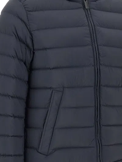 Colmar Hooded Zip Coat In Blue