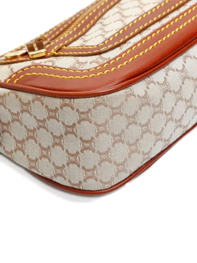 Pre-owned Celine 2000s Macadam Shoulder Bag In Neutral