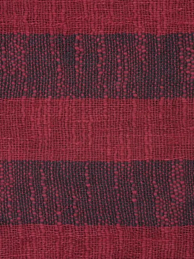 Tom Dixon Band Striped Throw (200cm X 160cm) In Red