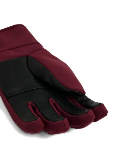 Fusalp Leather Glacier Gloves In Red