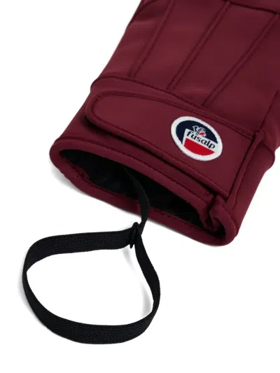 Fusalp Leather Glacier Gloves In Red
