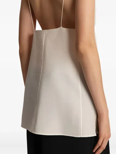 Khaite Talsie Silk Blend Camisole Top In White