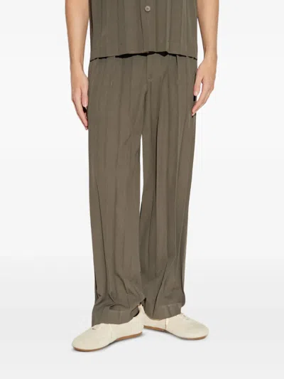 Issey Miyake Pleated Pants In Green