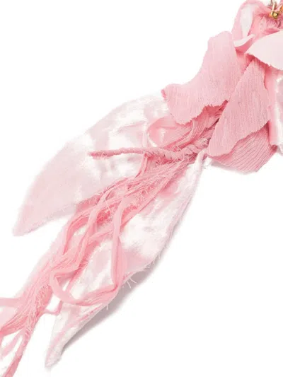 Alberta Ferretti Flower Brooch In Pink