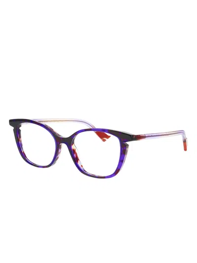 Face À Face Rectangle-frame Glasses In Purple