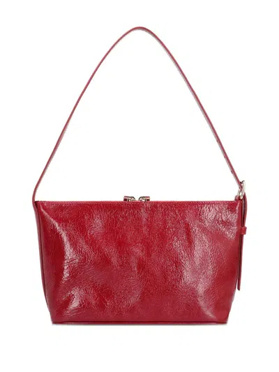 Apc A.p.c. Zippered Shoulder Bag With Top Handle In Red