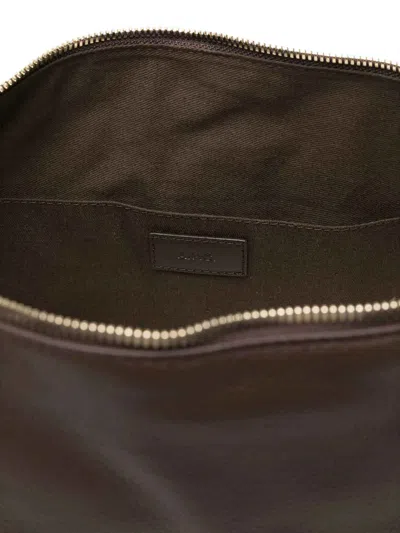 Apc Vera Leather Shoulder Bag In Brown