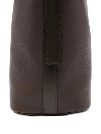 Apc A.p.c. Vera Leather Shoulder Bag In Brown