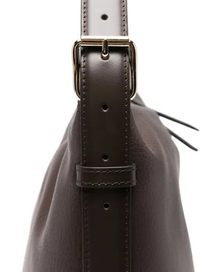 Apc Vera Leather Shoulder Bag In Brown