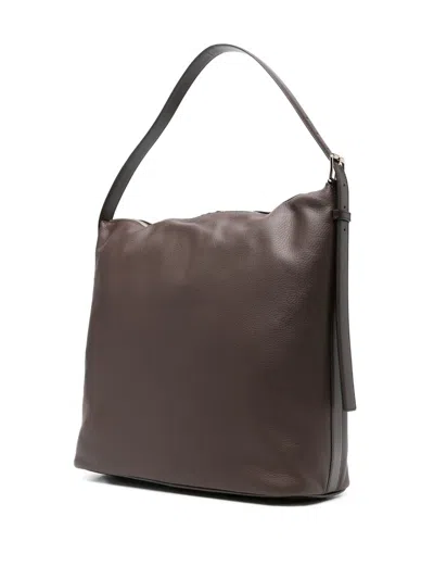 Apc Vera Leather Shoulder Bag In Brown