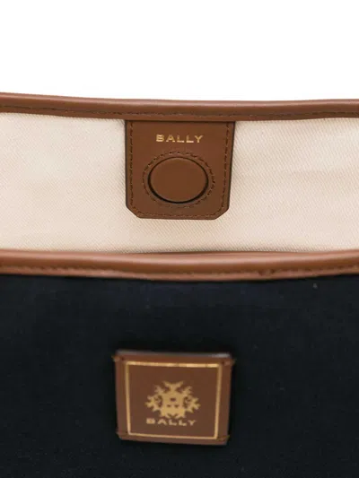 Bally Striped-panel Tote Bag In Blue