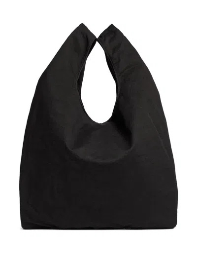 Dsquared2 Black Canvas Tote With Patches In Black