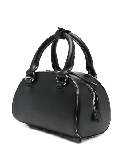 Diesel 1dr Dome-leather Bowling Bag In Black