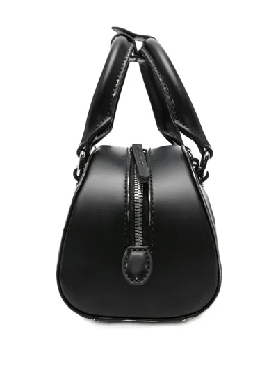 Diesel 1dr Dome-leather Bowling Bag In Black