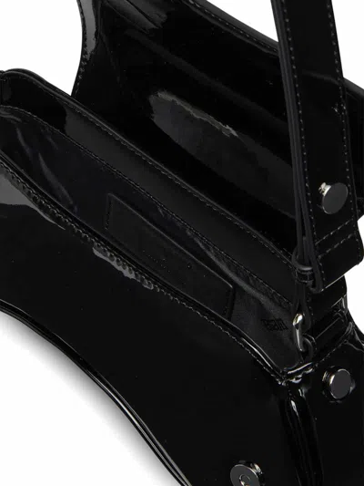 Diesel Play-crossbody Bag In Semi Gloss Leather In Black