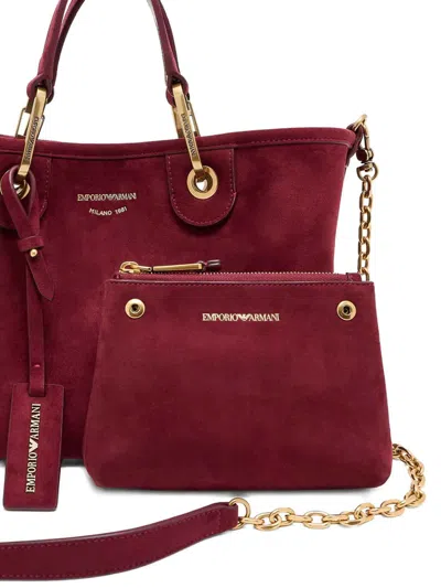 Emporio Armani Dolce & Gabbana Silk Rigato Shirt In Red