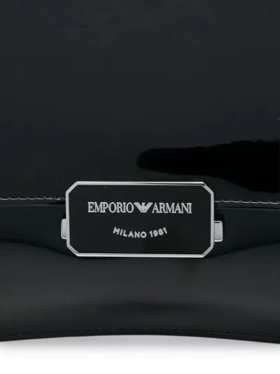 Emporio Armani Black Shoulder Bags In Black