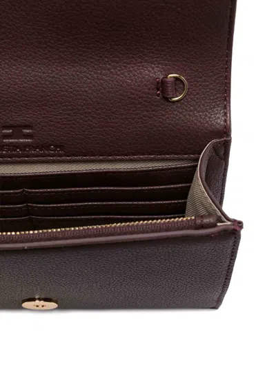 Elisabetta Franchi Shoulder Strap With Groumette Chain In Red