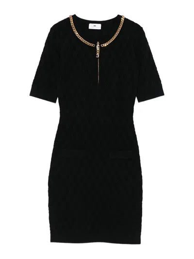 Elisabetta Franchi Dress In Black
