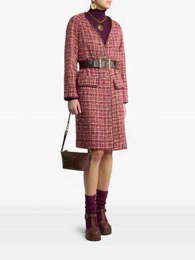 Etro Coat In Red