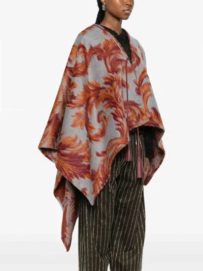 Etro Blue Coats Women In Multi