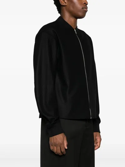 Jil Sander Bomber Jacket In Black