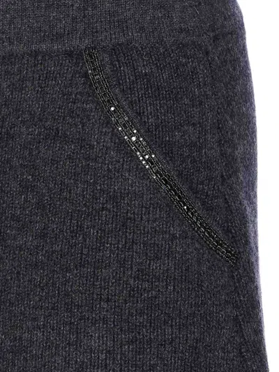 Self-portrait Self Portrait Women Knit Mini Skirt In Gray