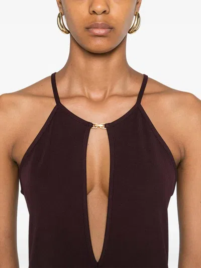 Tom Ford Dresses Purple In Brown