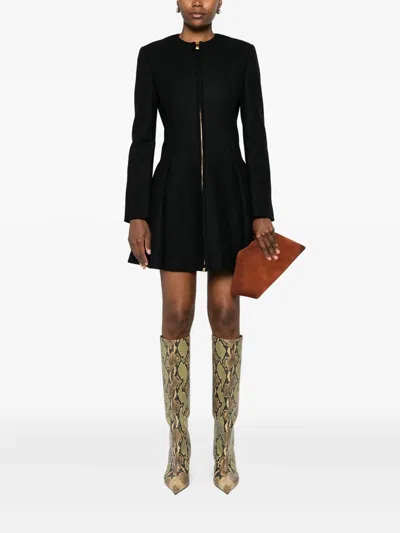 Versace Coat In Black