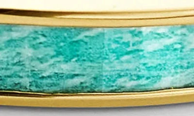 Monica Vinader Engravable Baja Stone Bracelet In Gold